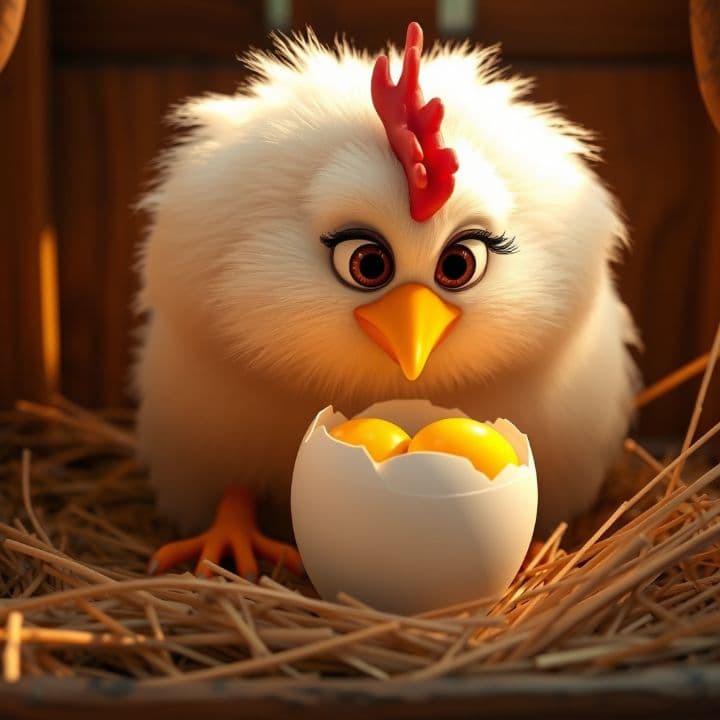 Warum haben Eier zwei Eigelbe?