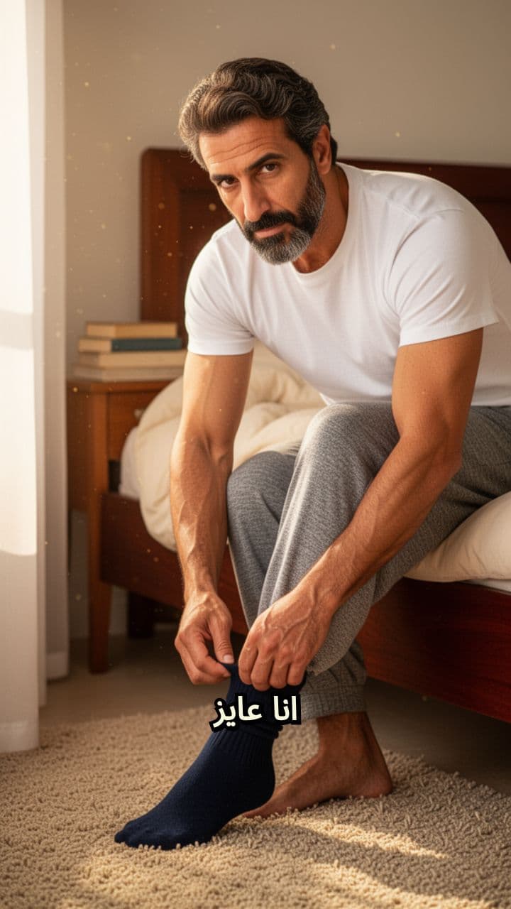 طلب شخص لخلع الجورب