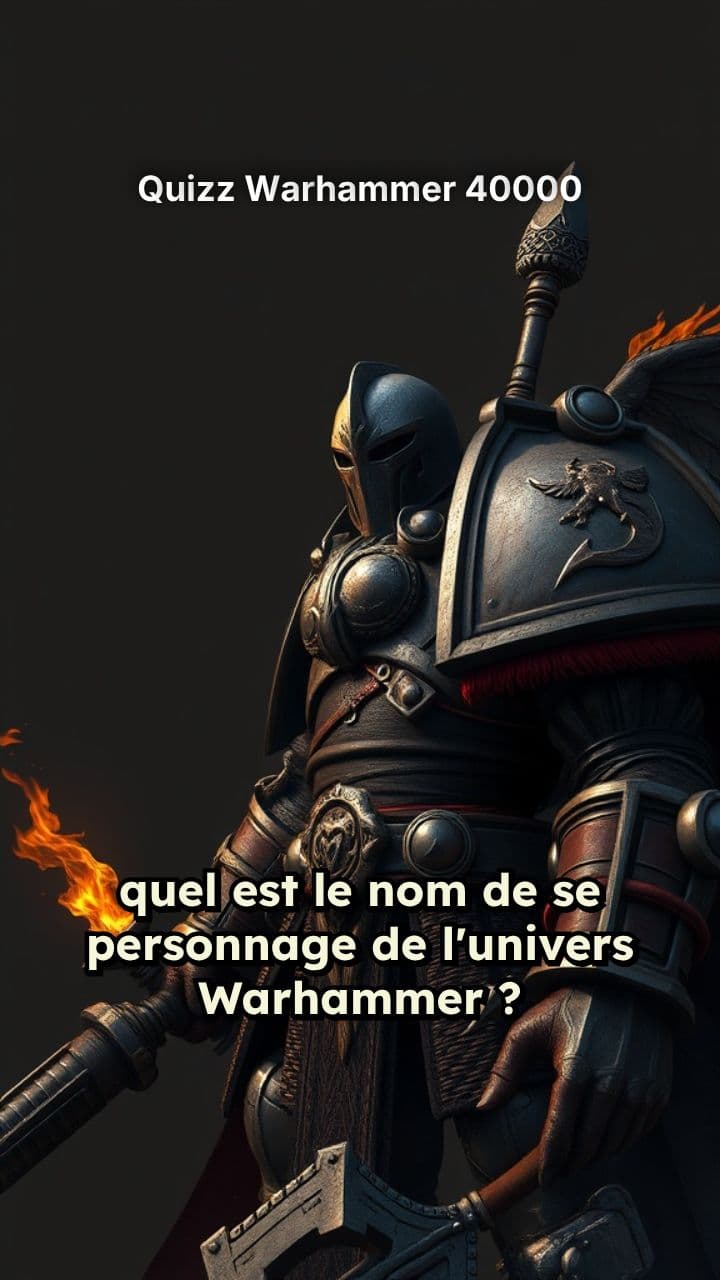 Quizz Warhammer 40000