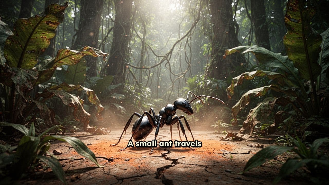 Ant Finds Comfort in Cool Air