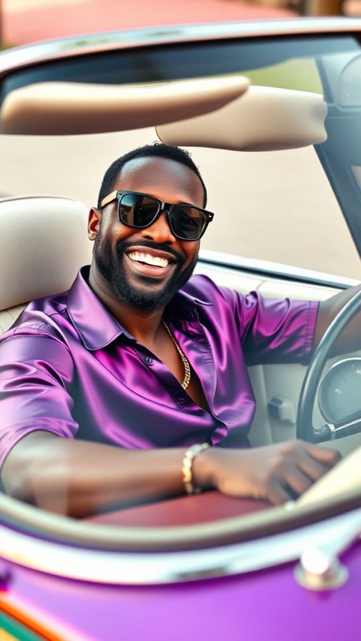 Christian Funk in a Mercedes Cab