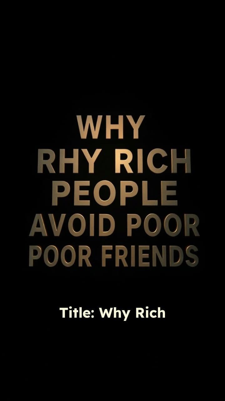The Mindset Divide: Rich vs. Poor Friends