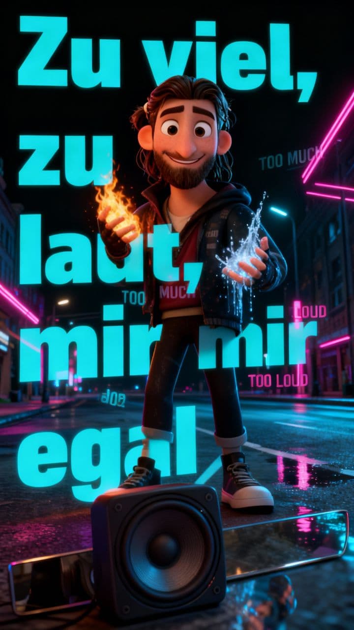 Zu viel, zu laut, mir egal