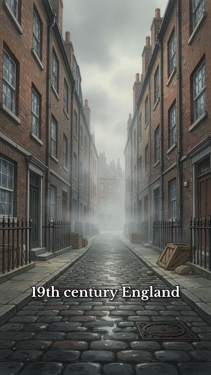 Smoke Over Cobblestone Streets