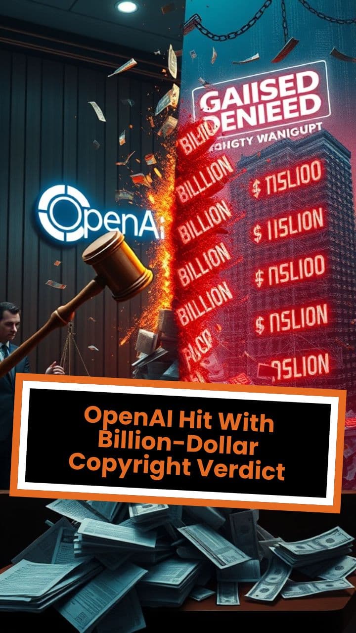OpenAI Hit With Billion-Dollar Copyright Verdict
