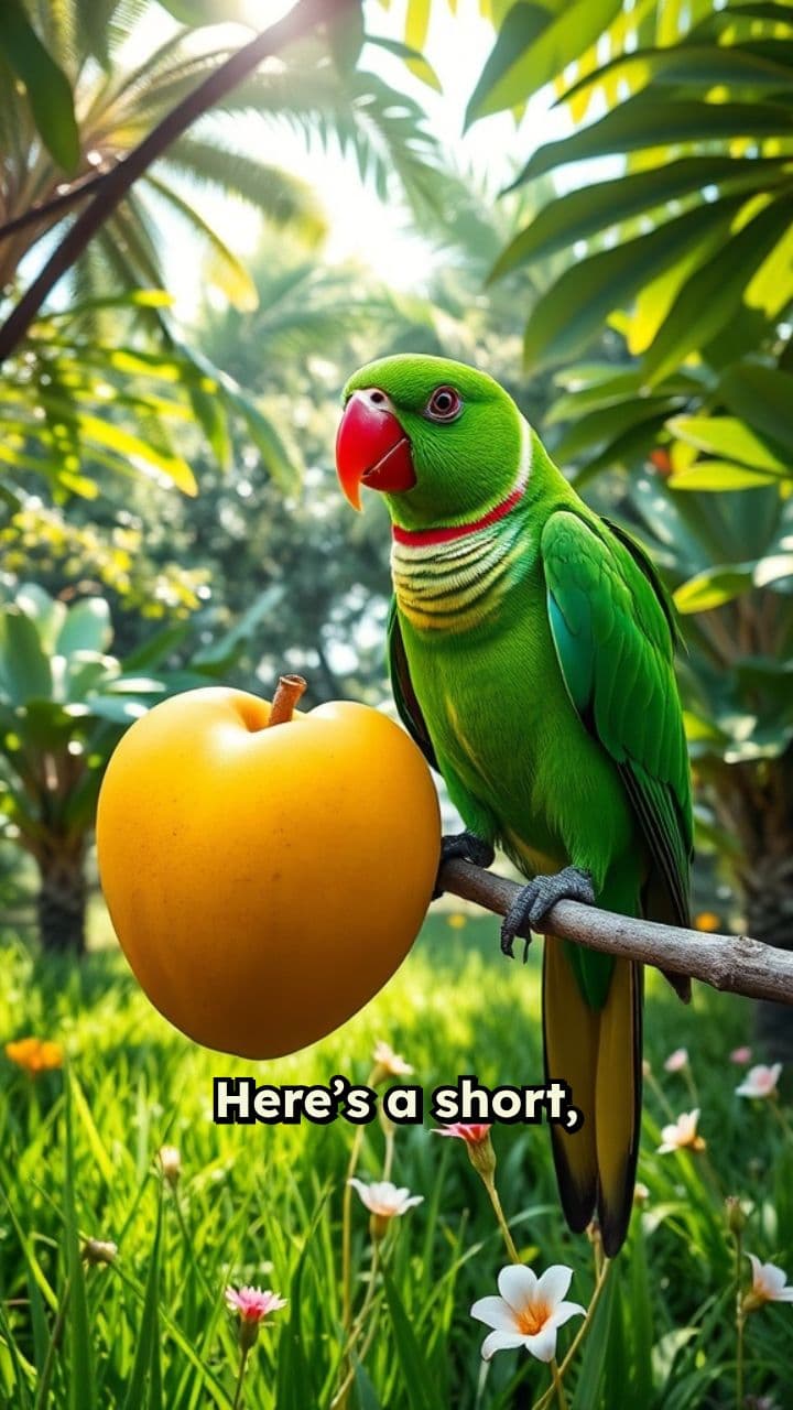 Parrot Aur Aam Ki Dosti