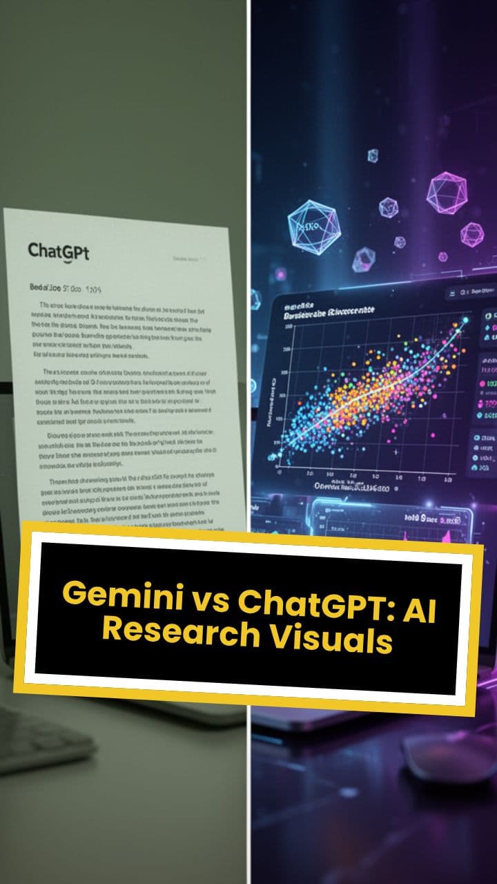 Gemini vs ChatGPT: AI Research Visuals
