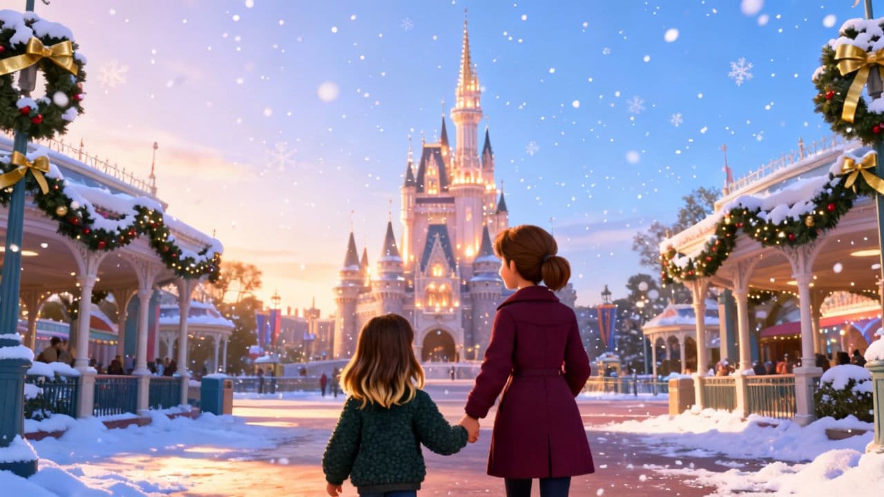 #7664 - A Magical Winter Day at the Enchanted Park