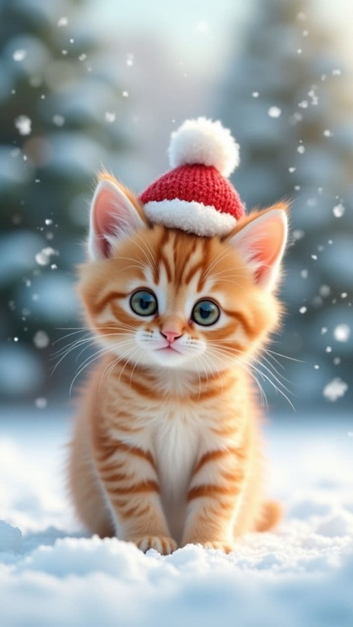 Dancing Santa Kitten