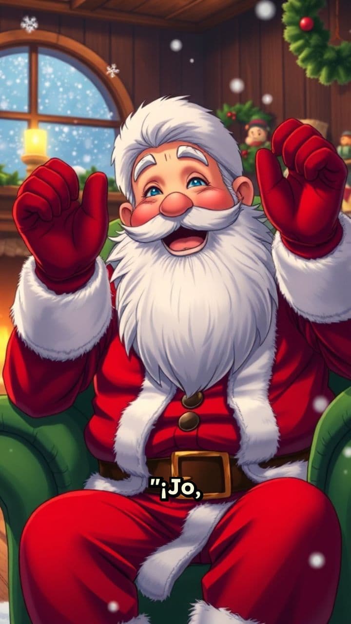 Saludo navideño de Santa a Bastian