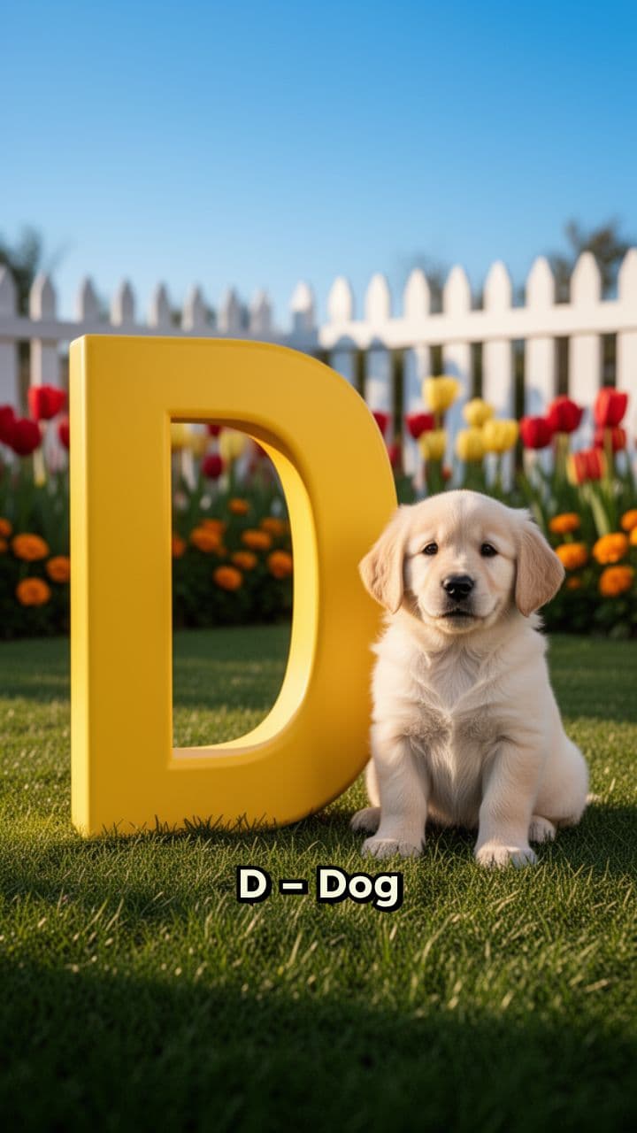 D Is for Dog in the Backyard