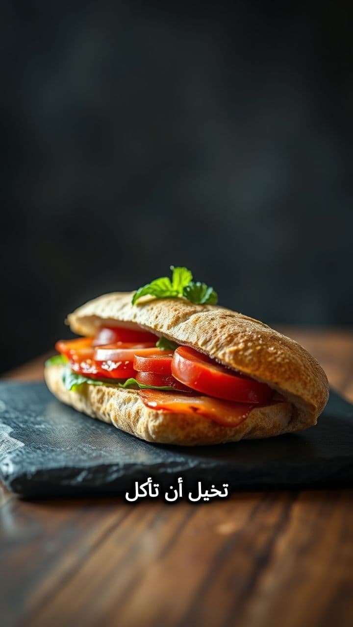 ساندويش فاخر بخمس مكونات فقط