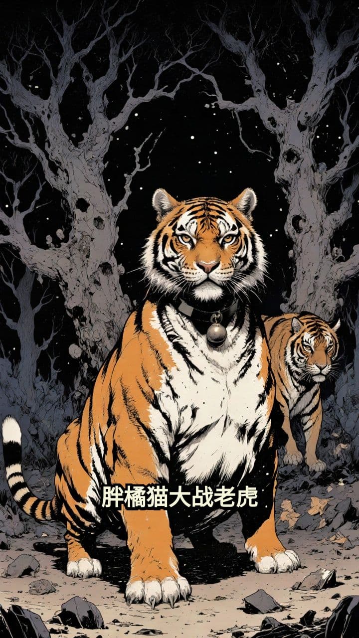 胖橘猫大战老虎