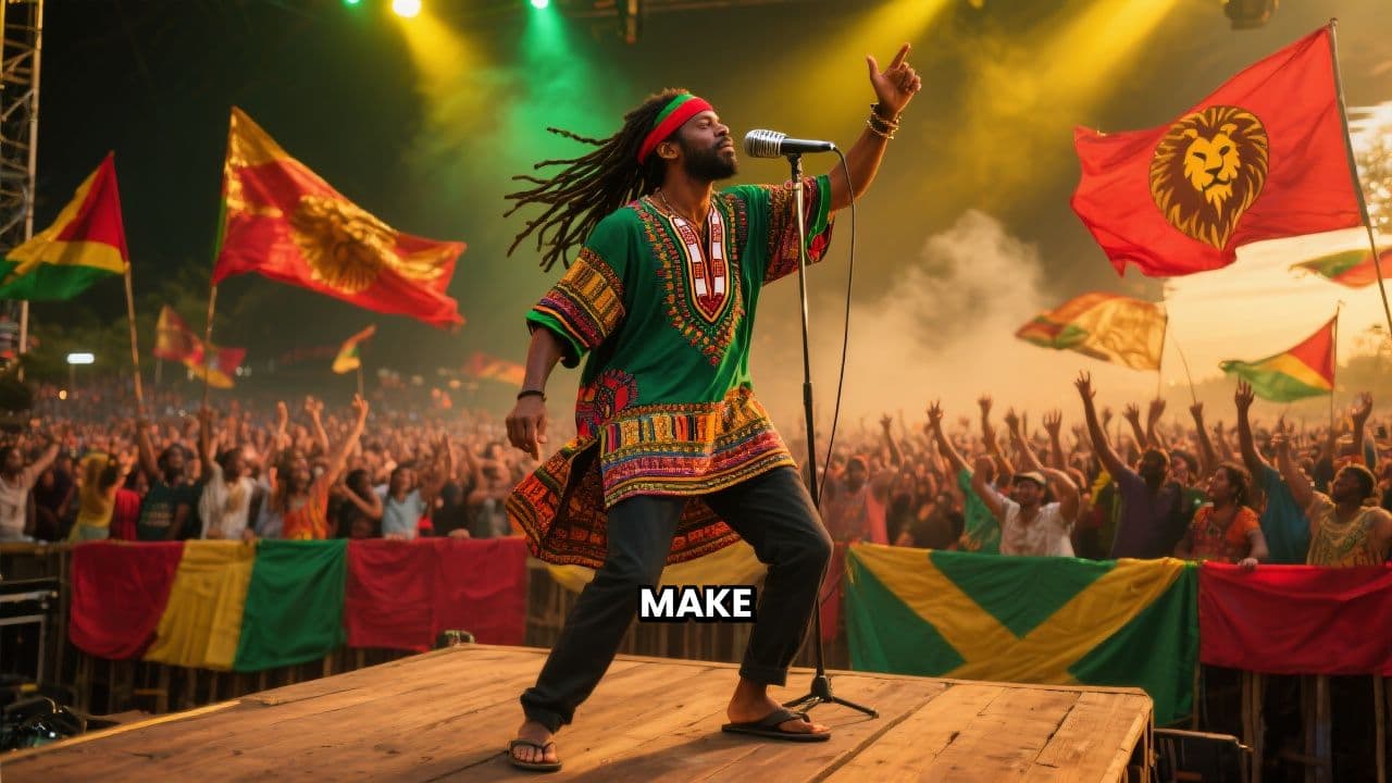 Reggae Star on Stage