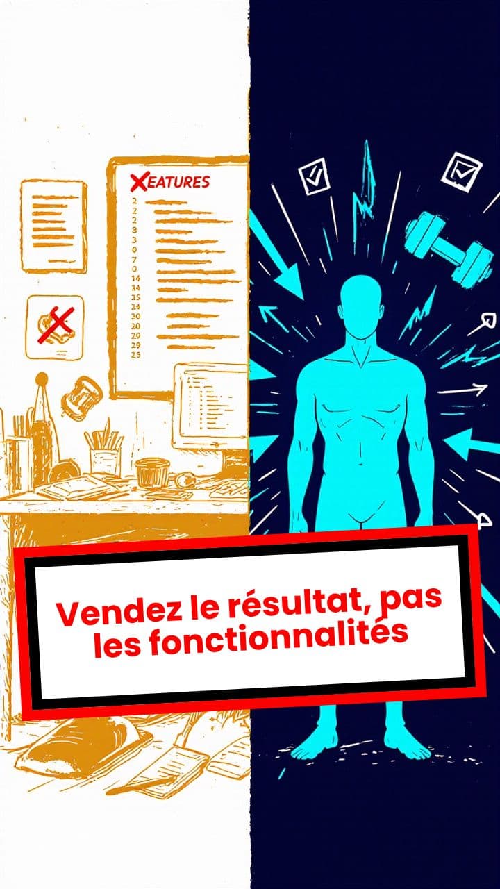 Vendez le résultat, pas les fonctionnalités