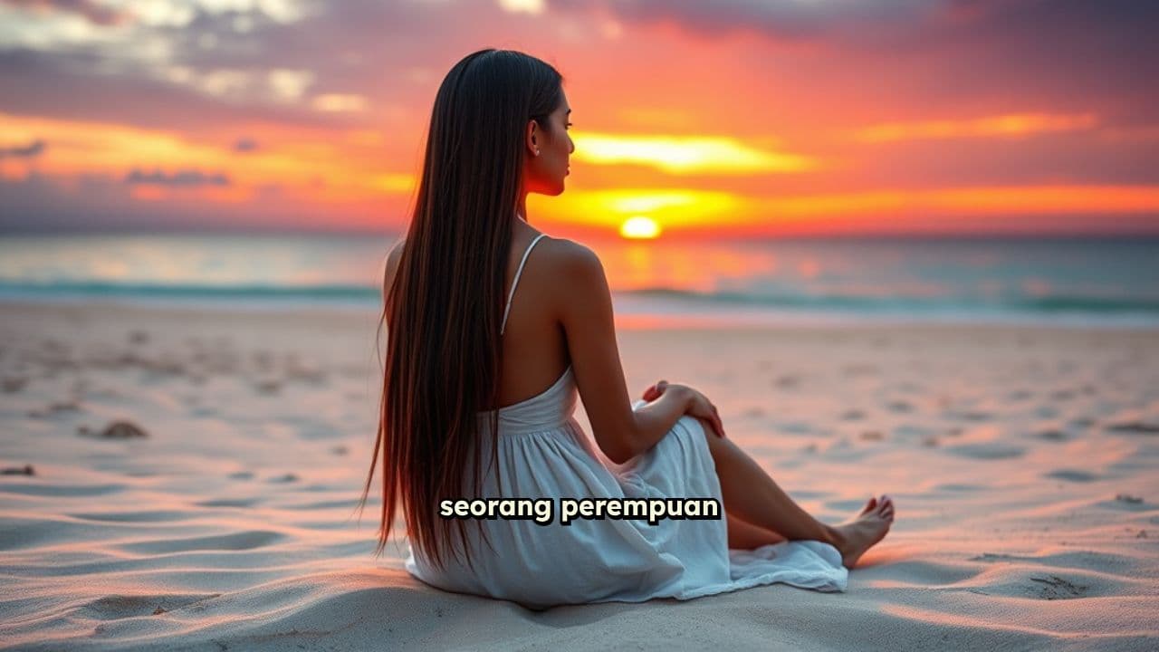 Senja di Tepi Pantai