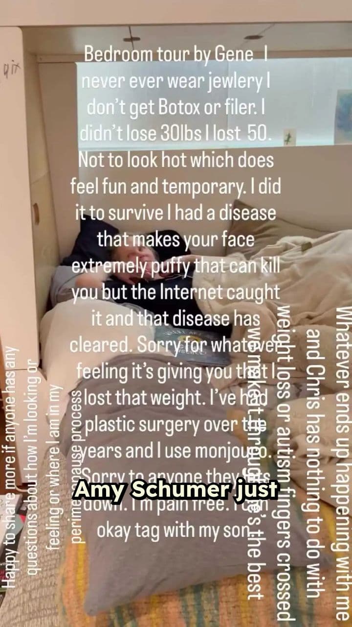 Amy Schumer's Weight Loss for Health Reasons