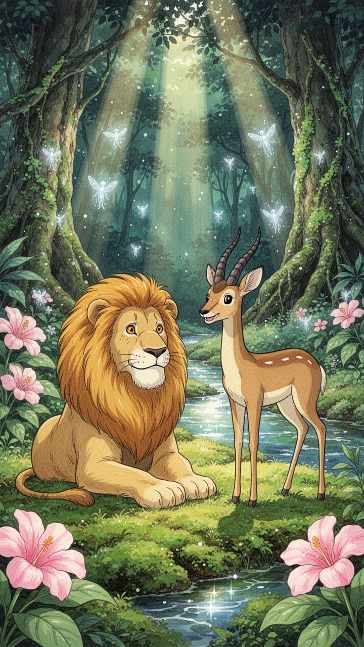 The Lion and the Antelope's Jungle Secret