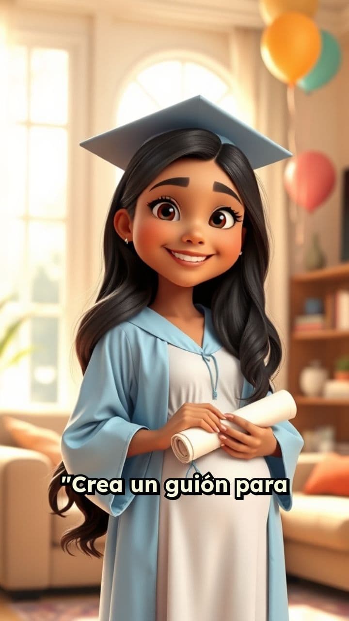 Emociones de una graduada embarazada