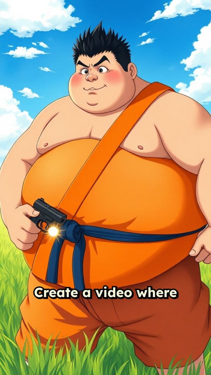 Bullet Bounces Off Fat Boy's Belly