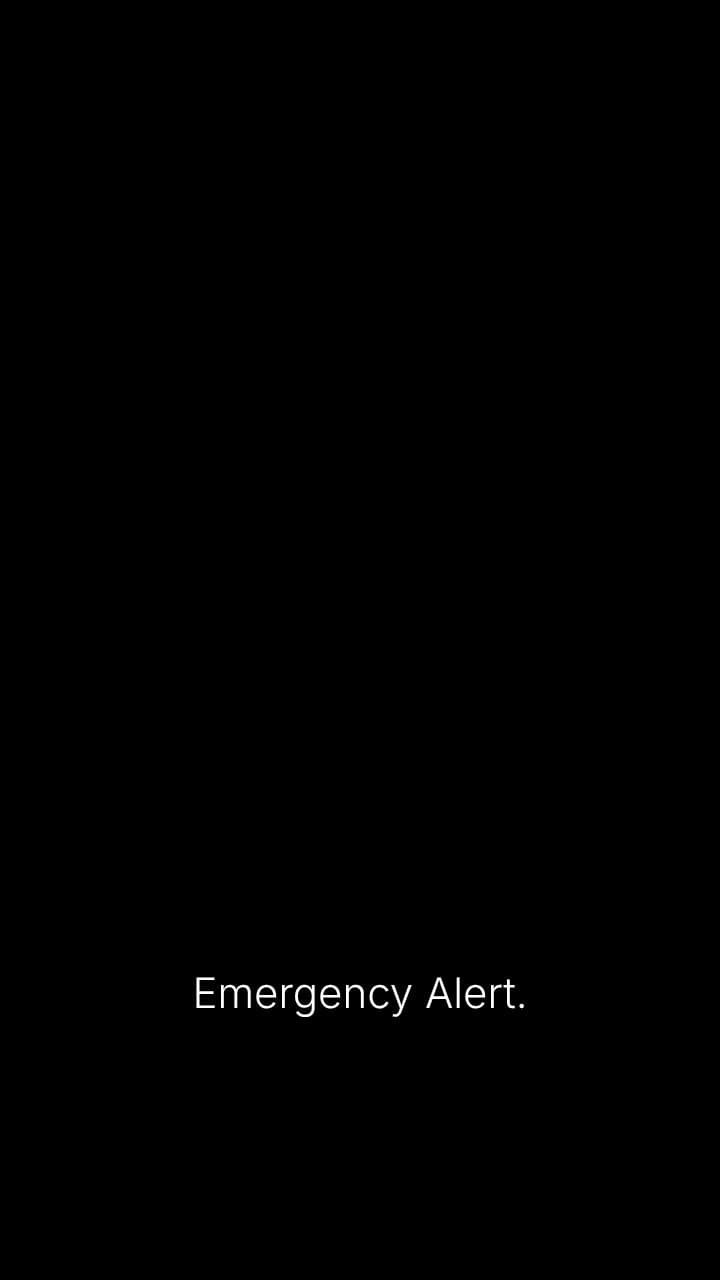 Emergency Alert: Stay Indoors