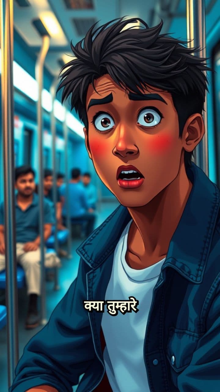 मेट्रो में चिपकली वाला मोमेंट