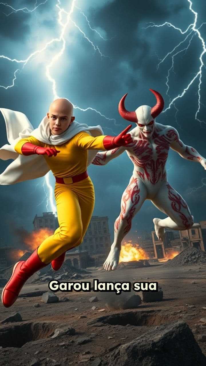 Saitama vs Garou: Confronto Épico