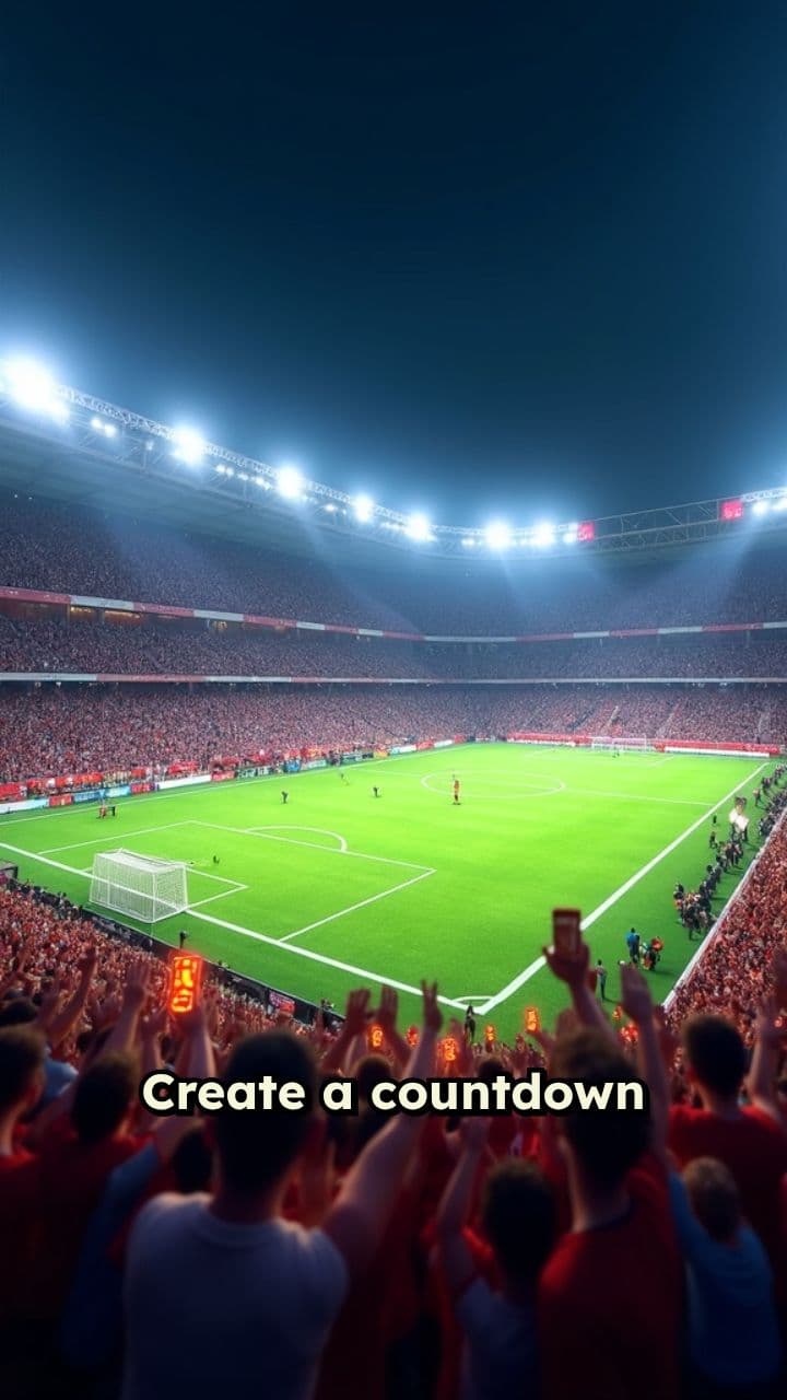 Countdown to Kickoff in the Stadium