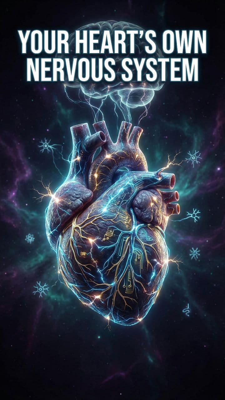 Your Heart’s Own Nervous System #didyouknow #sciencefacts #humanbody #biologyfacts #mindblowingfacts #factsdaily #learnontiktok #weirdscience #healthfacts