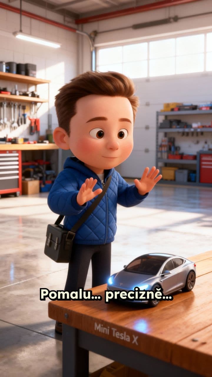 Mini Tesla: Donyho neúspěšný testovací jízda