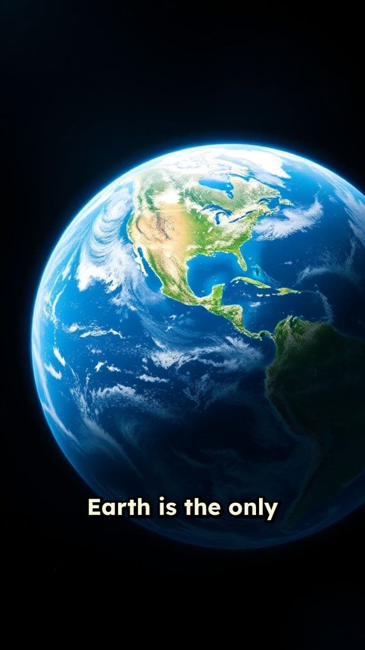 Earth's Unique Water Presence