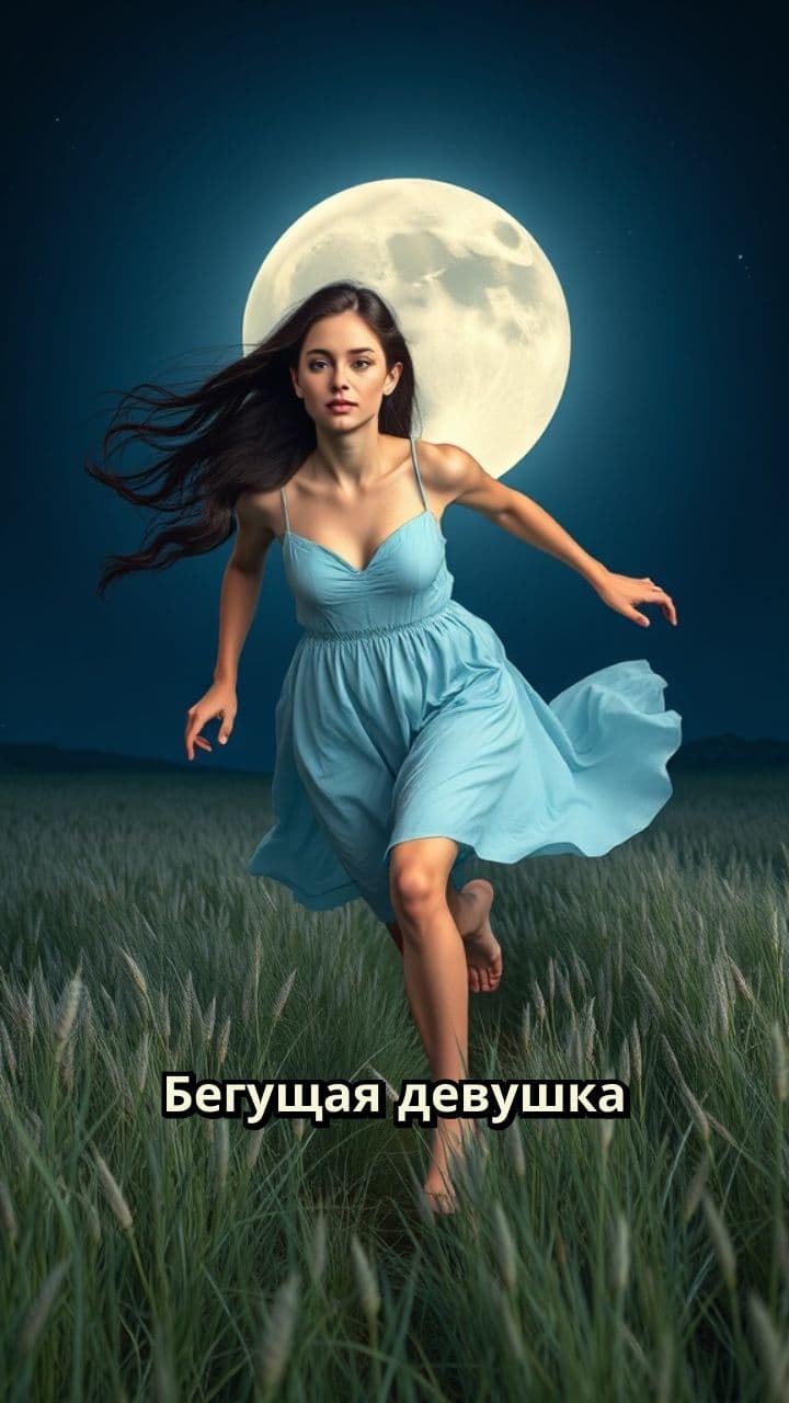 Лунная ночь на поляне