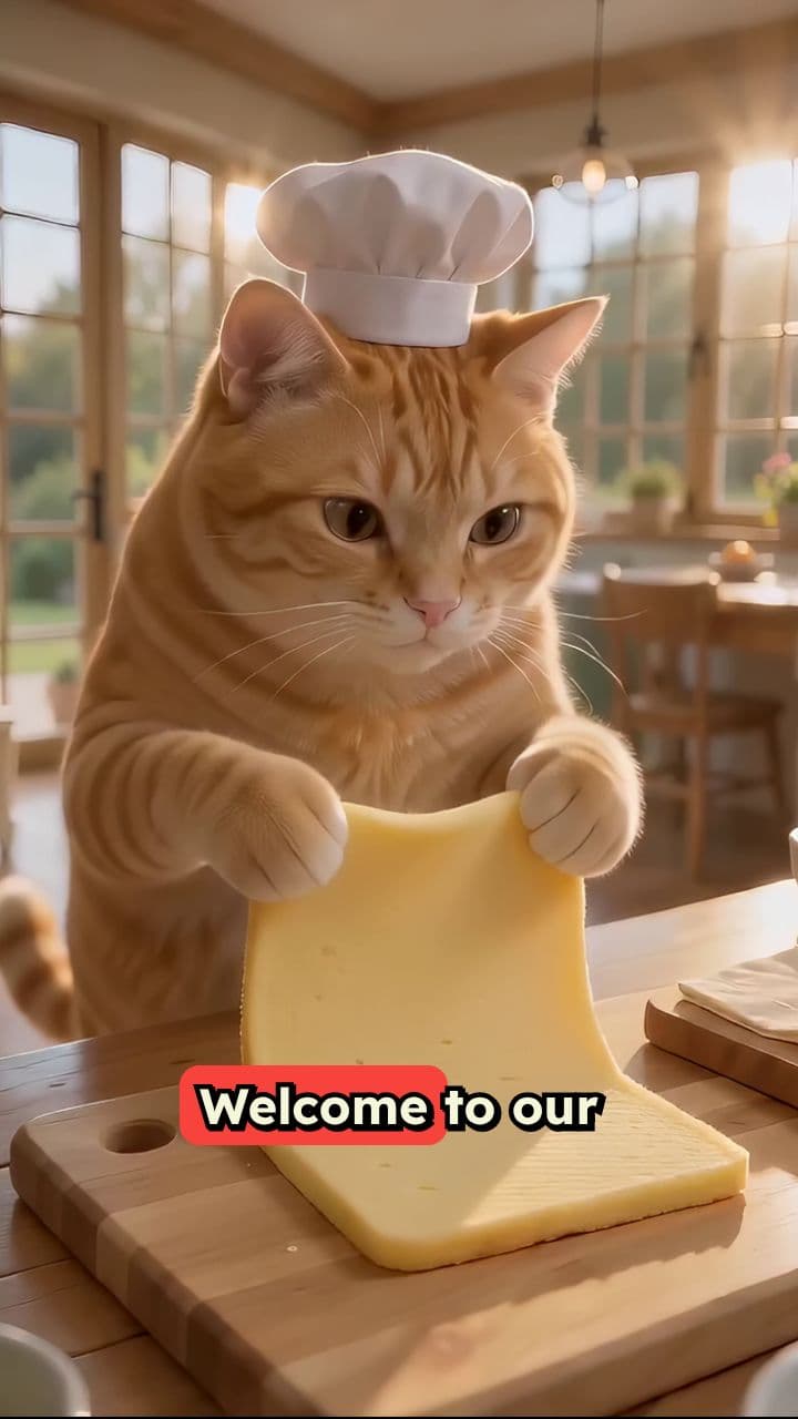 Chef Cat's Golden Cake Rolls