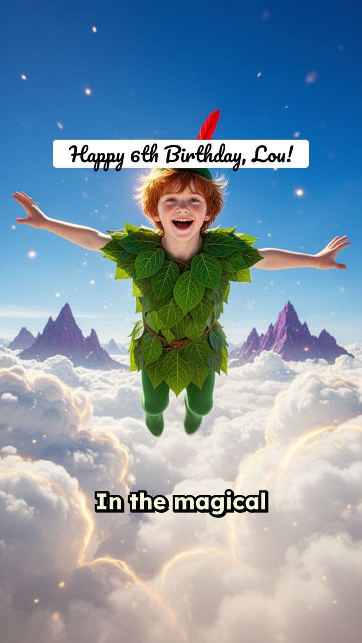 Peter Pan's Birthday Wish for Lou
