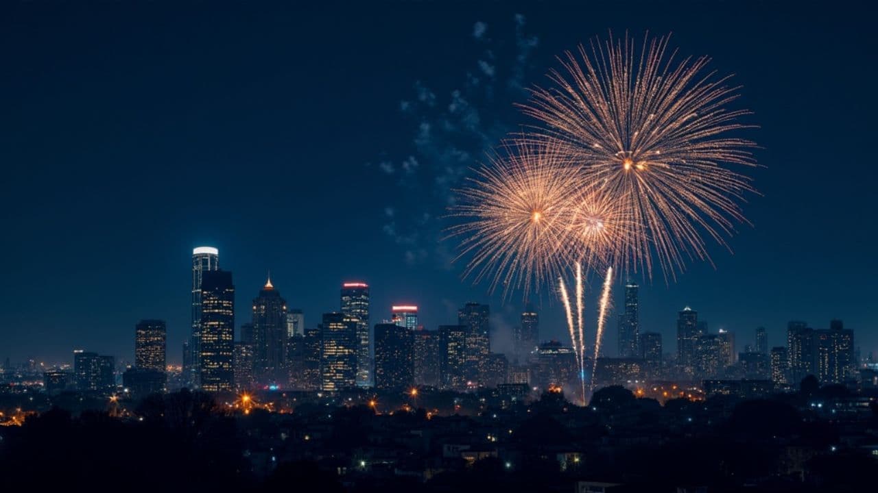 Celebratory Fireworks Display