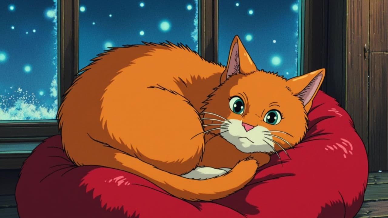 Cozy Night with a Cat