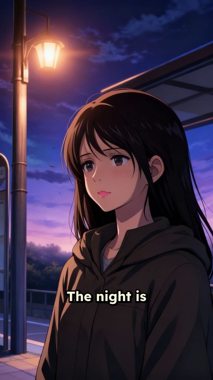 Twilight Memories at the Bus Stop