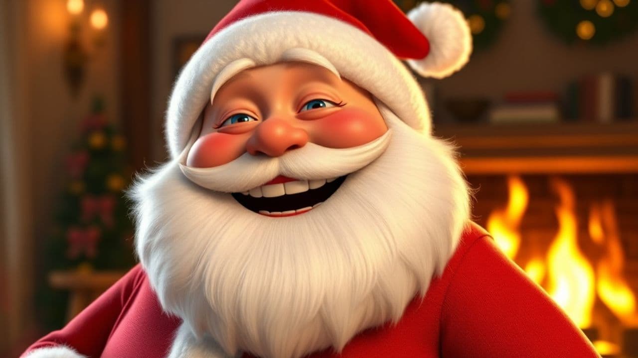 Santa Delivers on Christmas Night