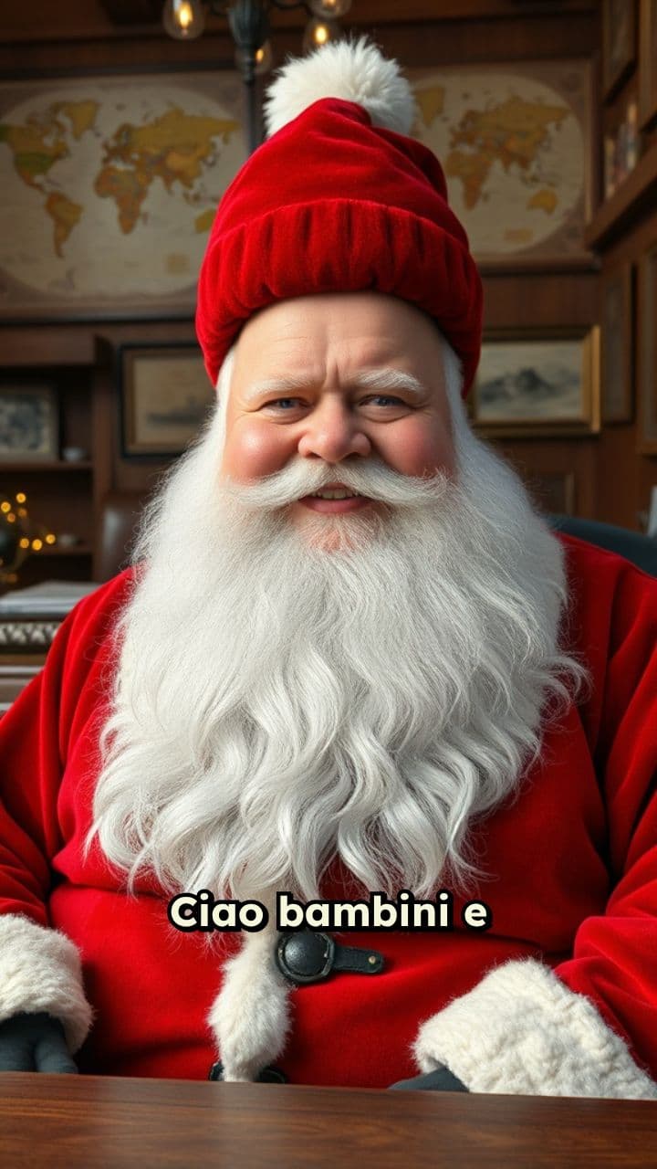 Annuncio di Babbo Natale da Rovaniemi