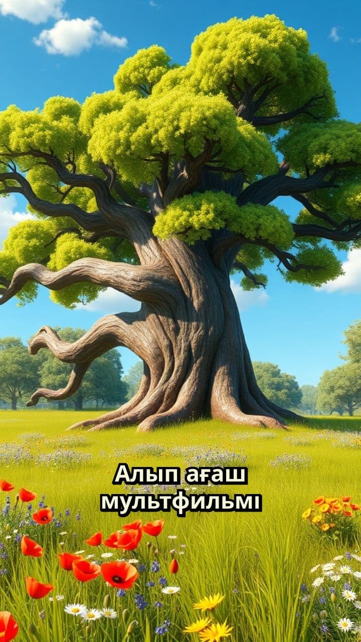 Алып ағаш мультфильмі сценарийі