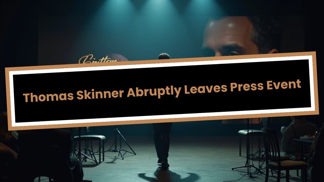 Thomas Skinner Abruptly Leaves Press Event