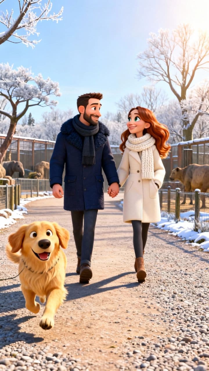 Hand in Hand at the Zoo