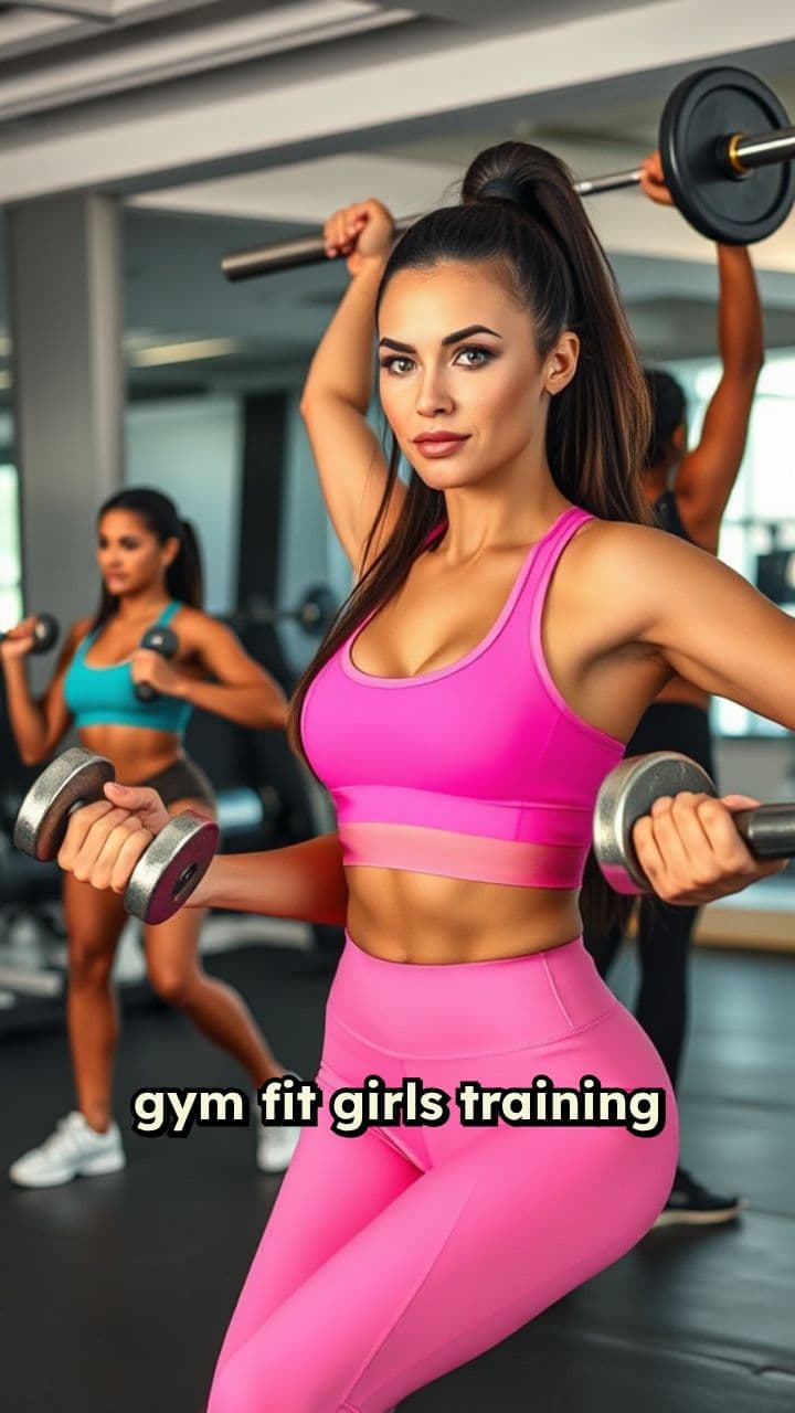 Energetic Gym Training for Fit Girls