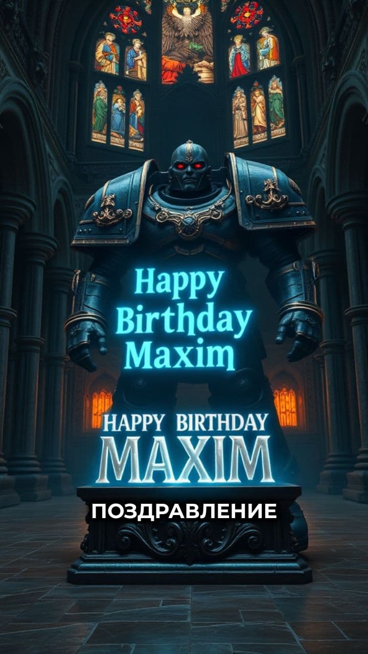 Поздравление Максима с днём рождения