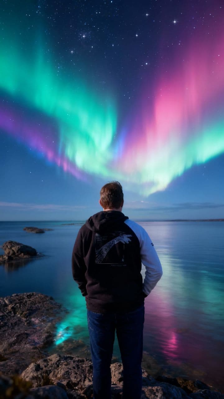 Aurore Boréale sur la Côte