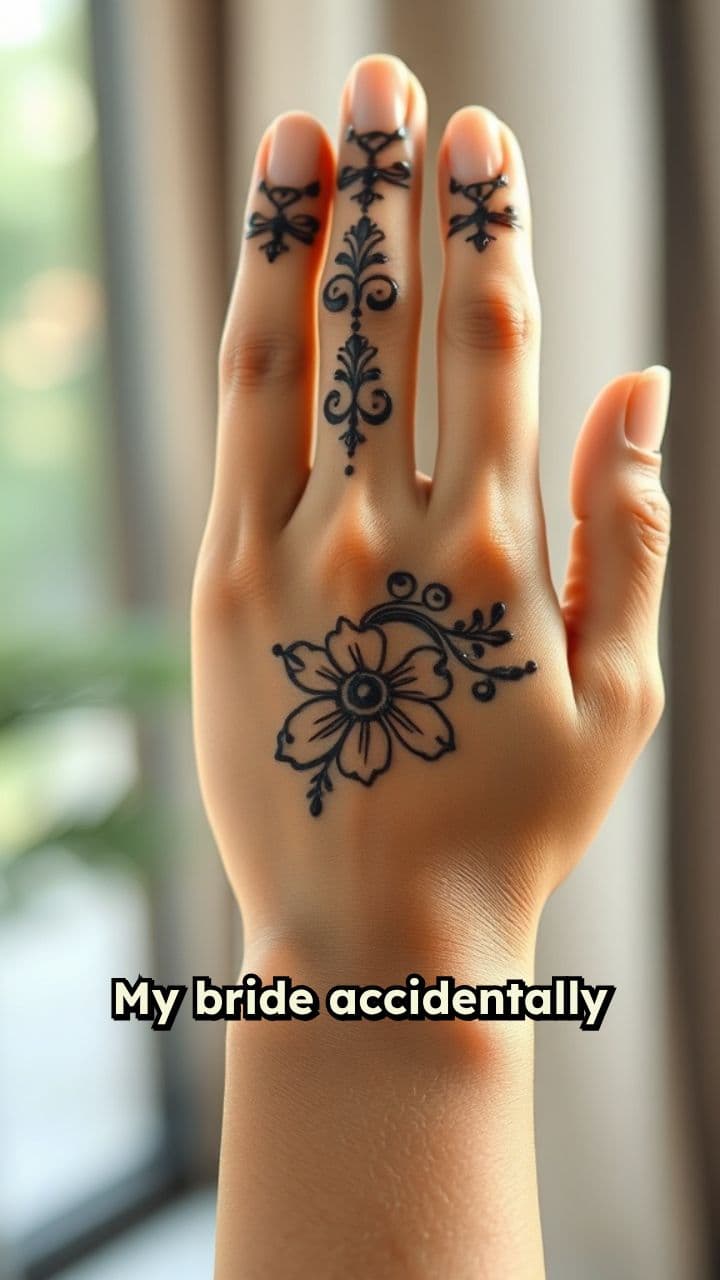 Fixing a Henna Smudge with Style