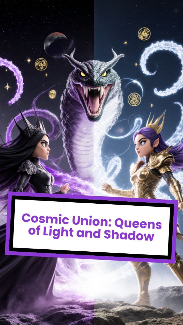 Cosmic Union: Queens of Light and Shadow