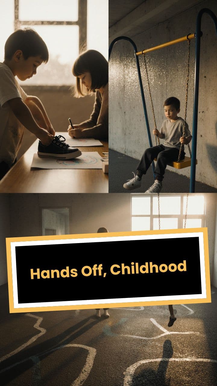 Hands Off, Childhood