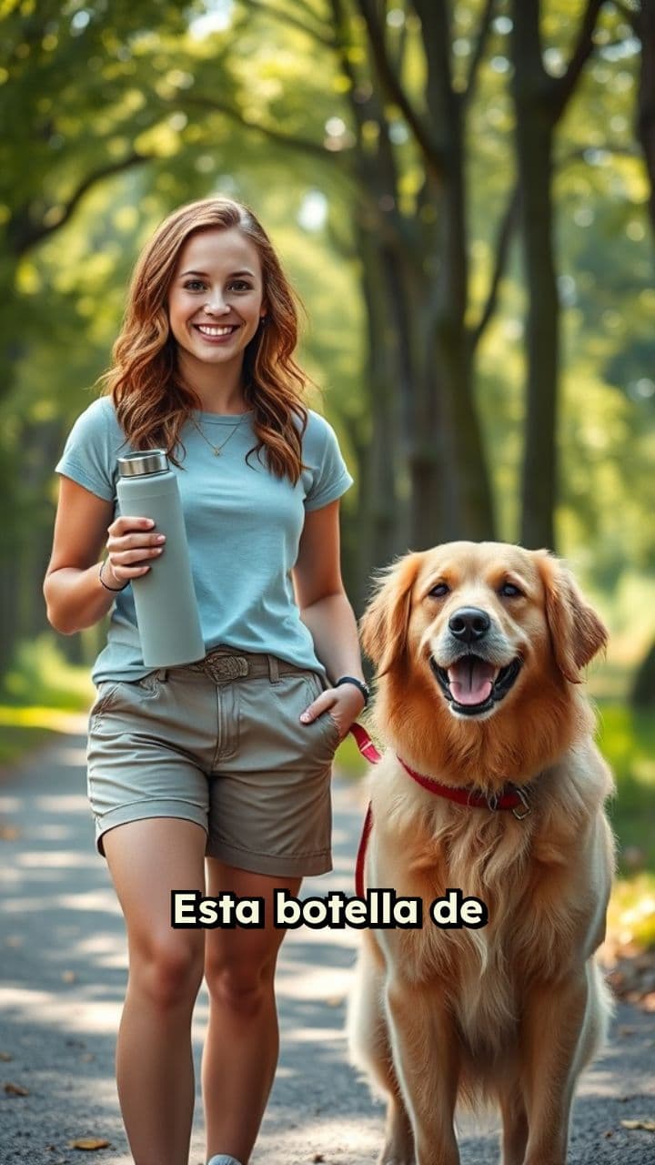 Botella de agua innovadora para perros