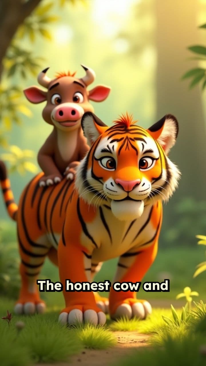The Honest Cow and the Tiger